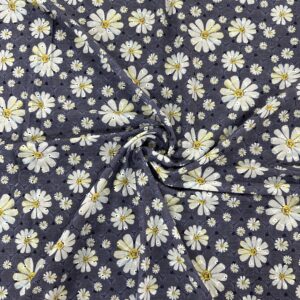 Daisy Print Hakoba Embroidery